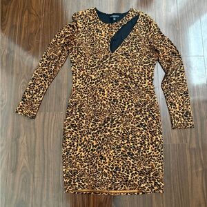 Guess leopard print dress Bodycon Size XXL